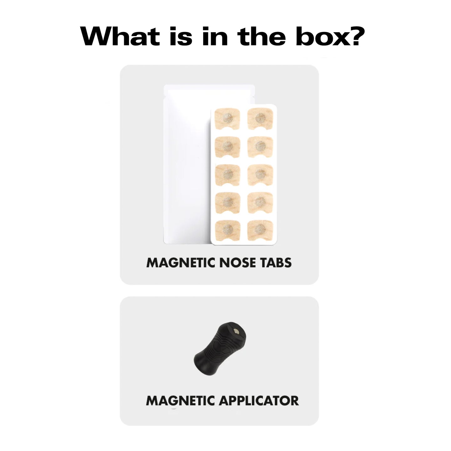 Magnets for Nose Clip.