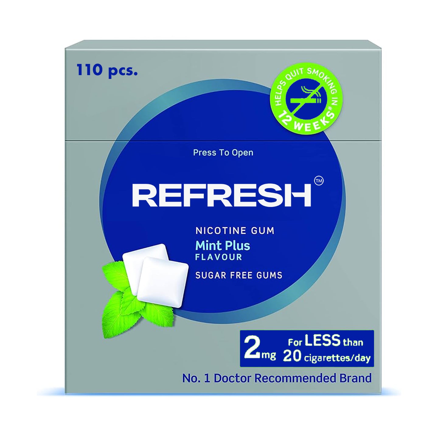 Refresh Nicotine Gums (110 Pieces)